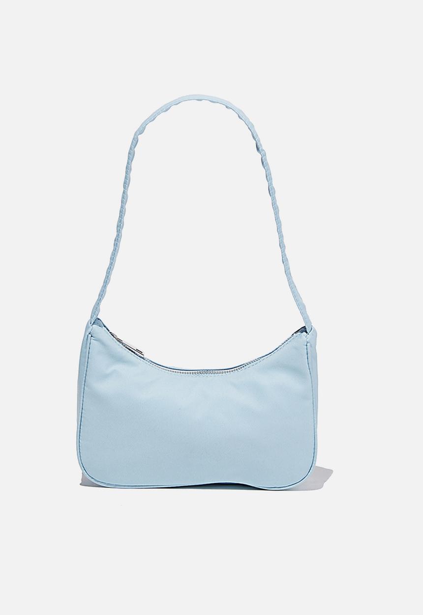 Rubi - Nylon underarm bag - pale blue