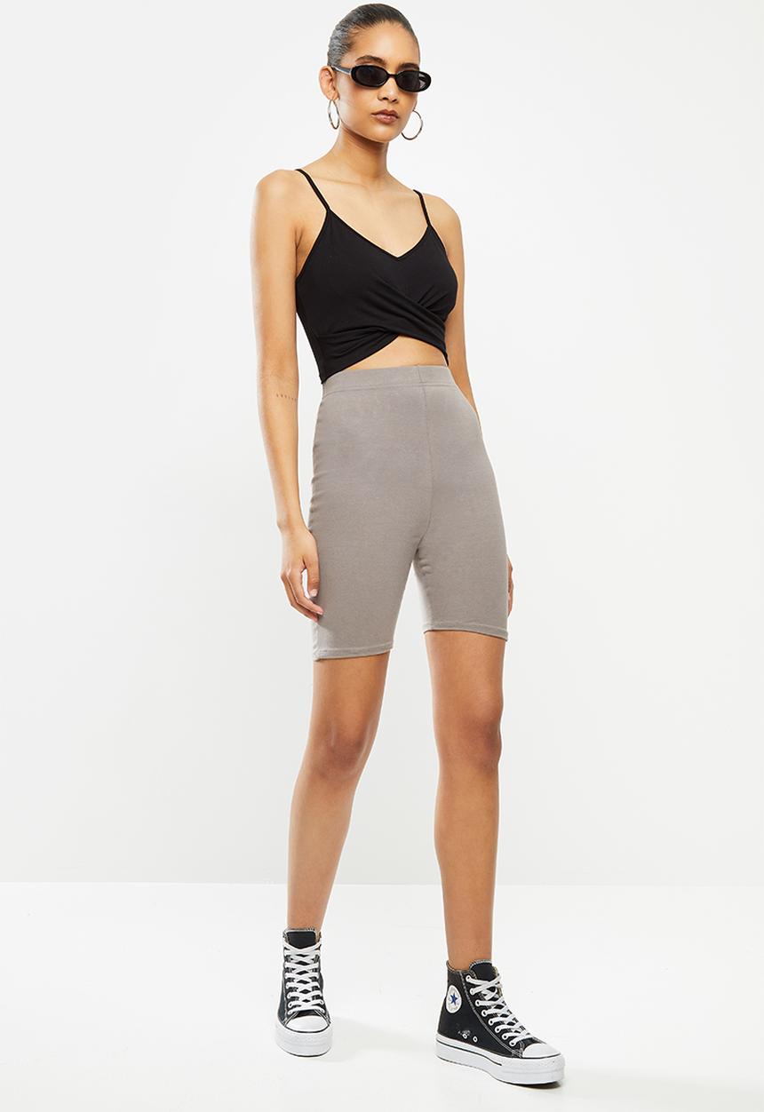 Blake - Cami knot front bralette - black