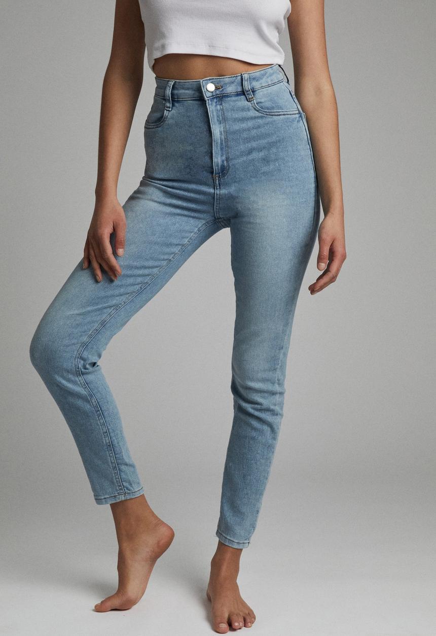 Cotton On - Ultra high super stretch jean - bora blue