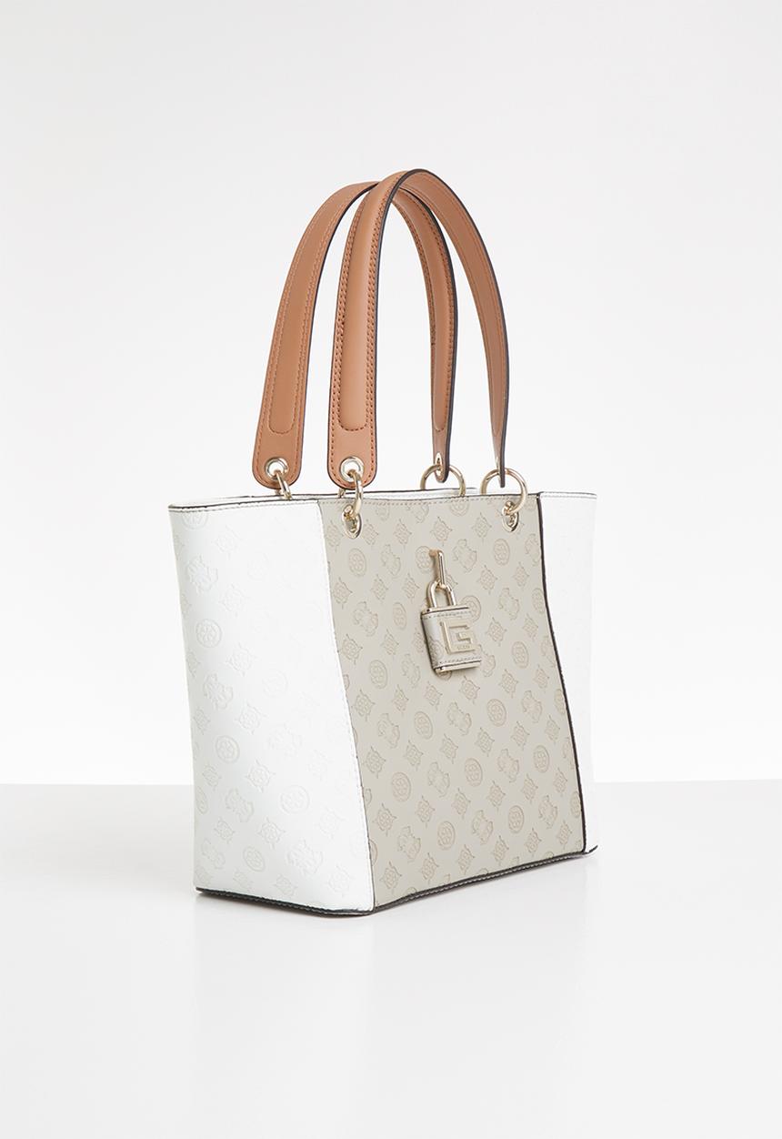 GUESS - Kamryn tote - brown & white