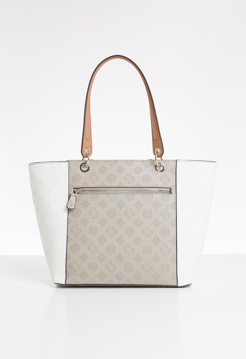 GUESS - Kamryn tote - brown & white