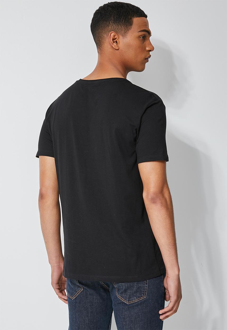 Superbalist - 2 pack Dean v-neck tee - black