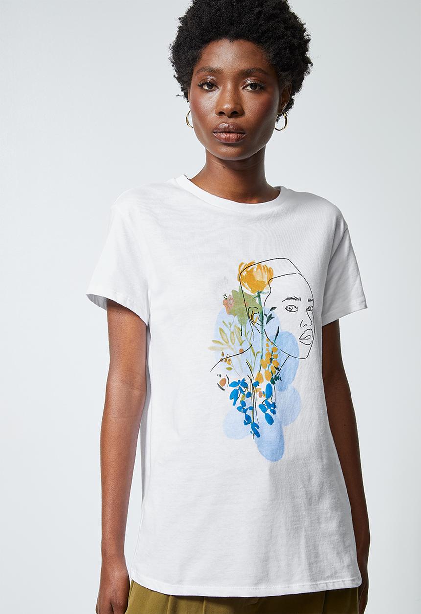 Superbalist - Printed tee - white