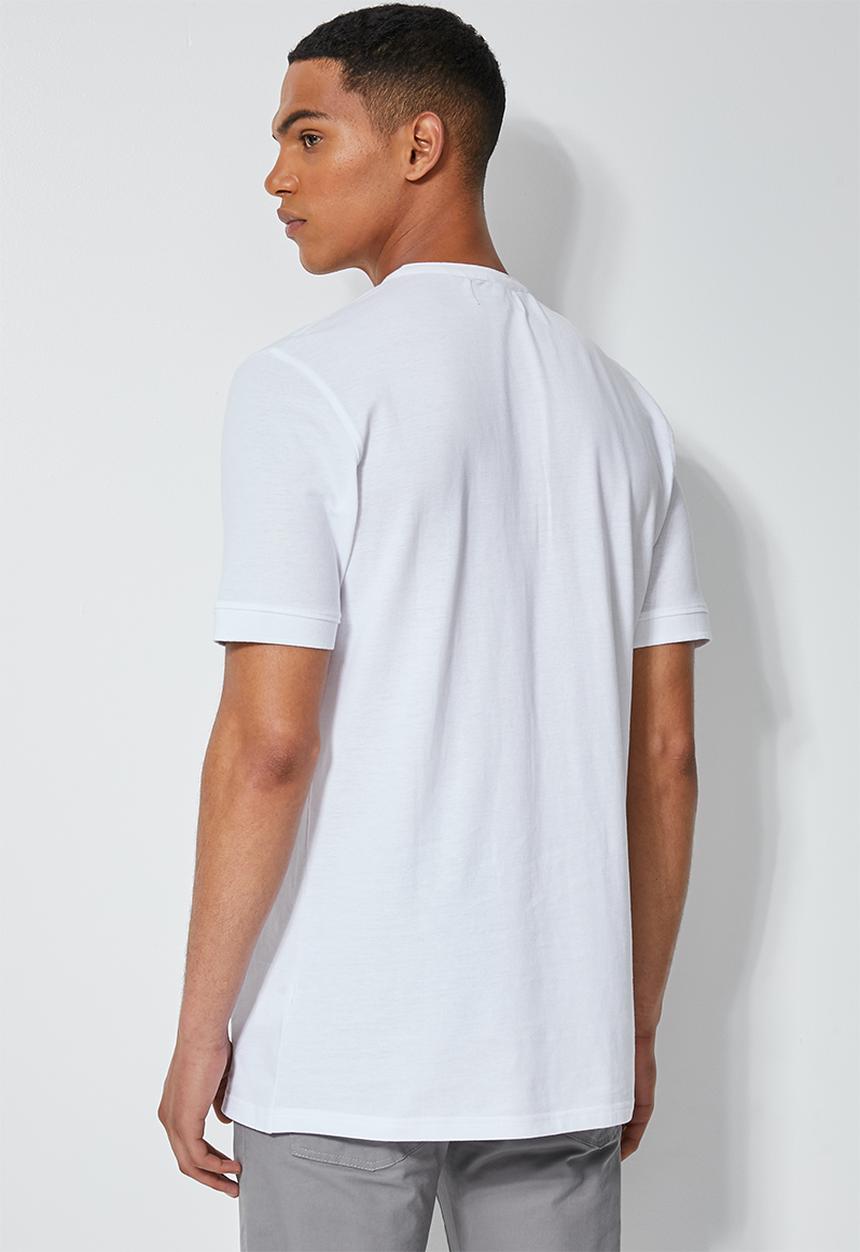Superbalist - Siya slim pique mandarin golfer - white