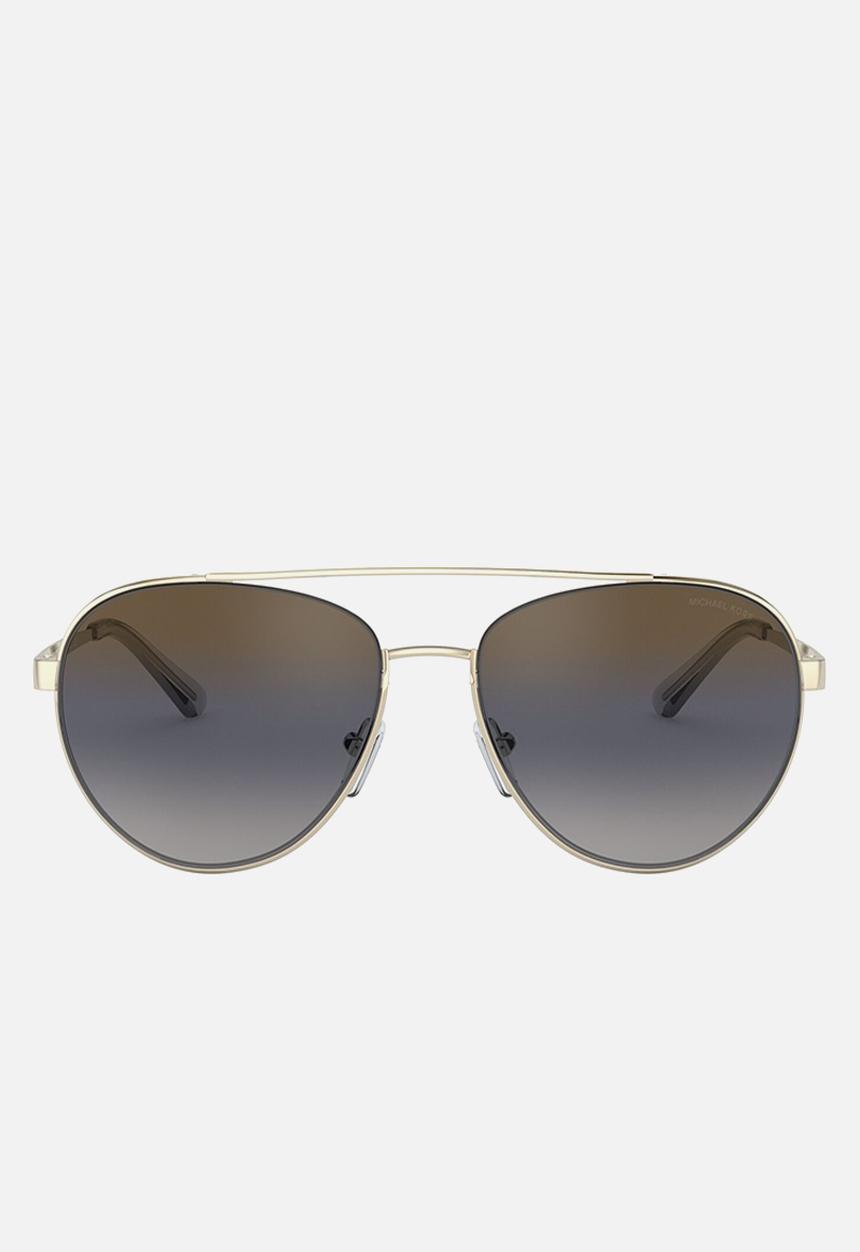 Michael Kors Eyewear - Aventura pilot sunglasses  - blue gradient mirror