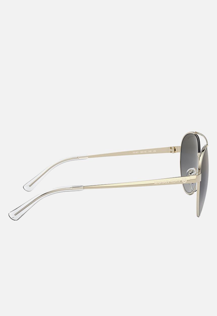 Michael Kors Eyewear - Aventura pilot sunglasses  - blue gradient mirror