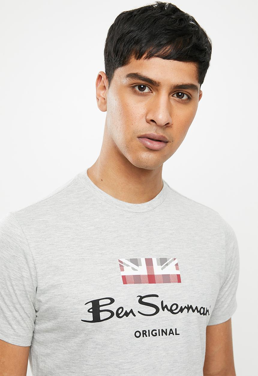 Ben Sherman - Chest print tee - grey