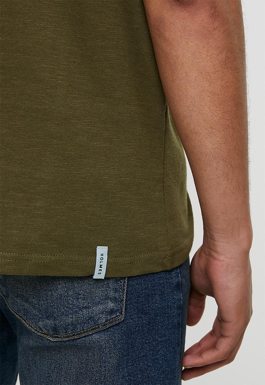 Holmes Bro's - Stringbok stamp - olive slub