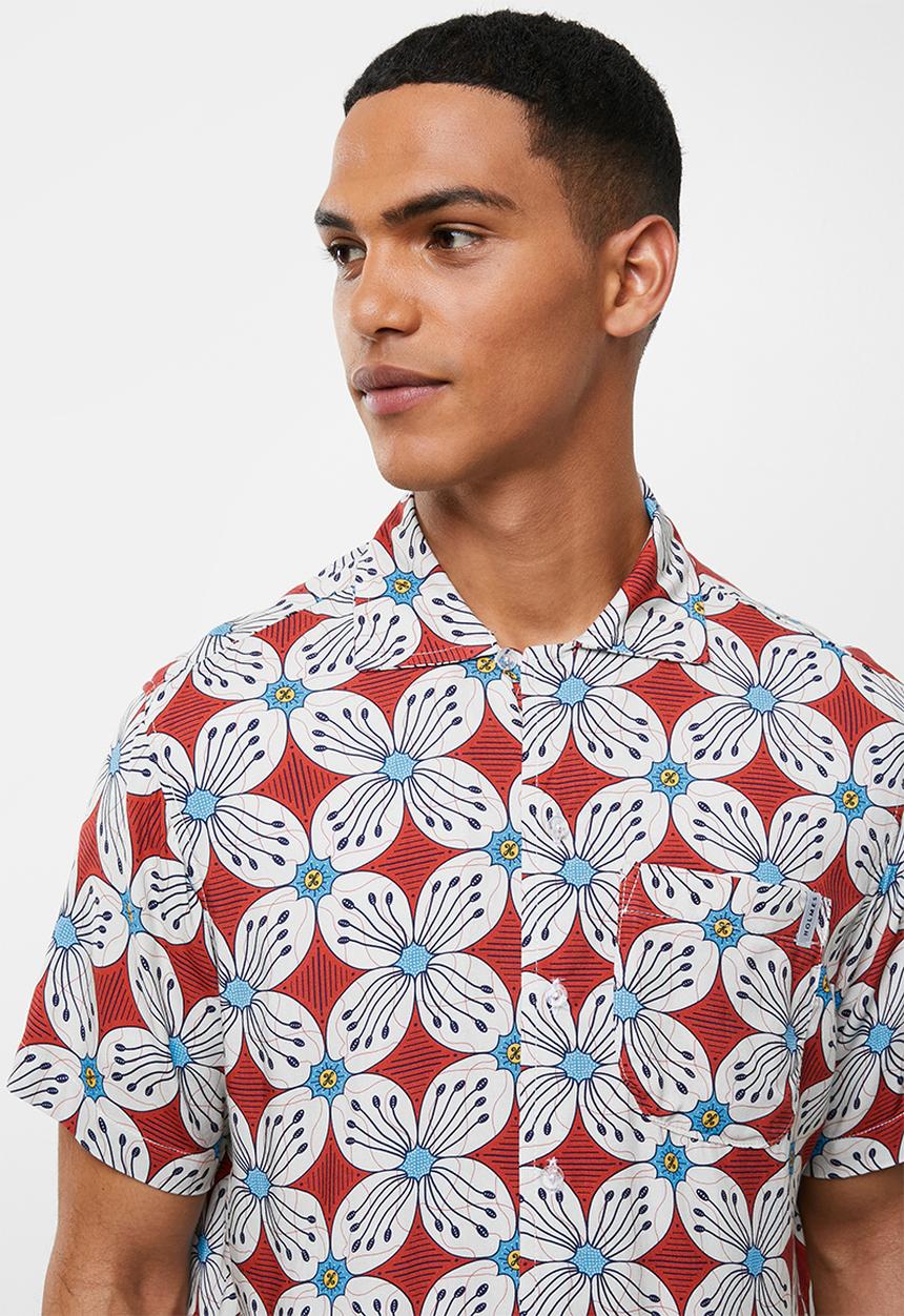 Holmes Bro's - Dig it button up shirt - red