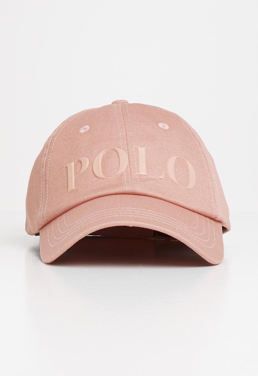 POLO - Ladies hazel rubber branded cap - blush