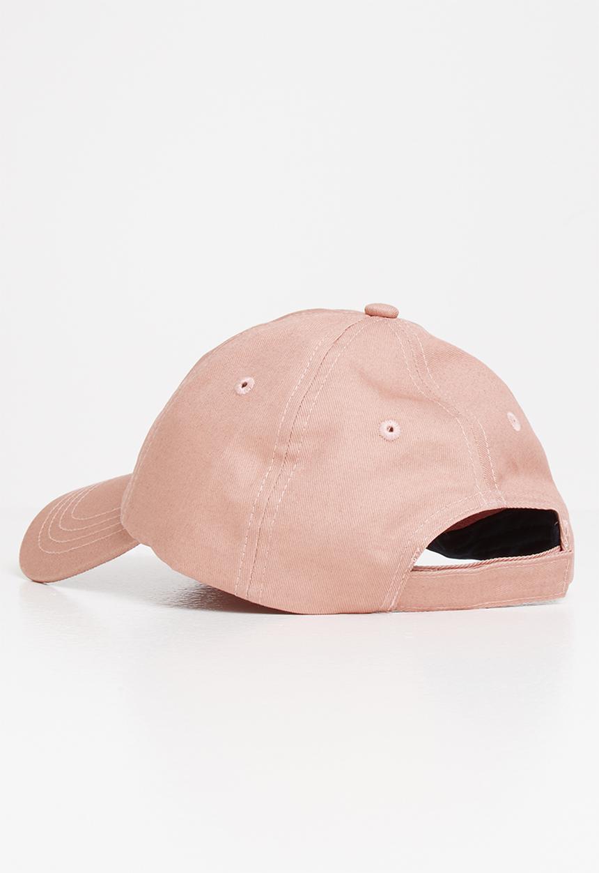 POLO - Ladies hazel rubber branded cap - blush