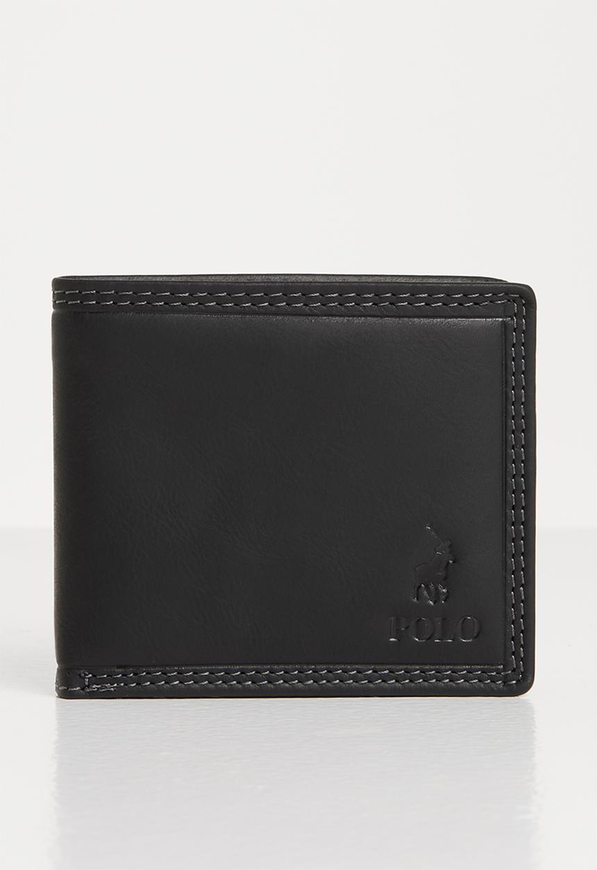 POLO - Tuscany leather credit card billfold - black