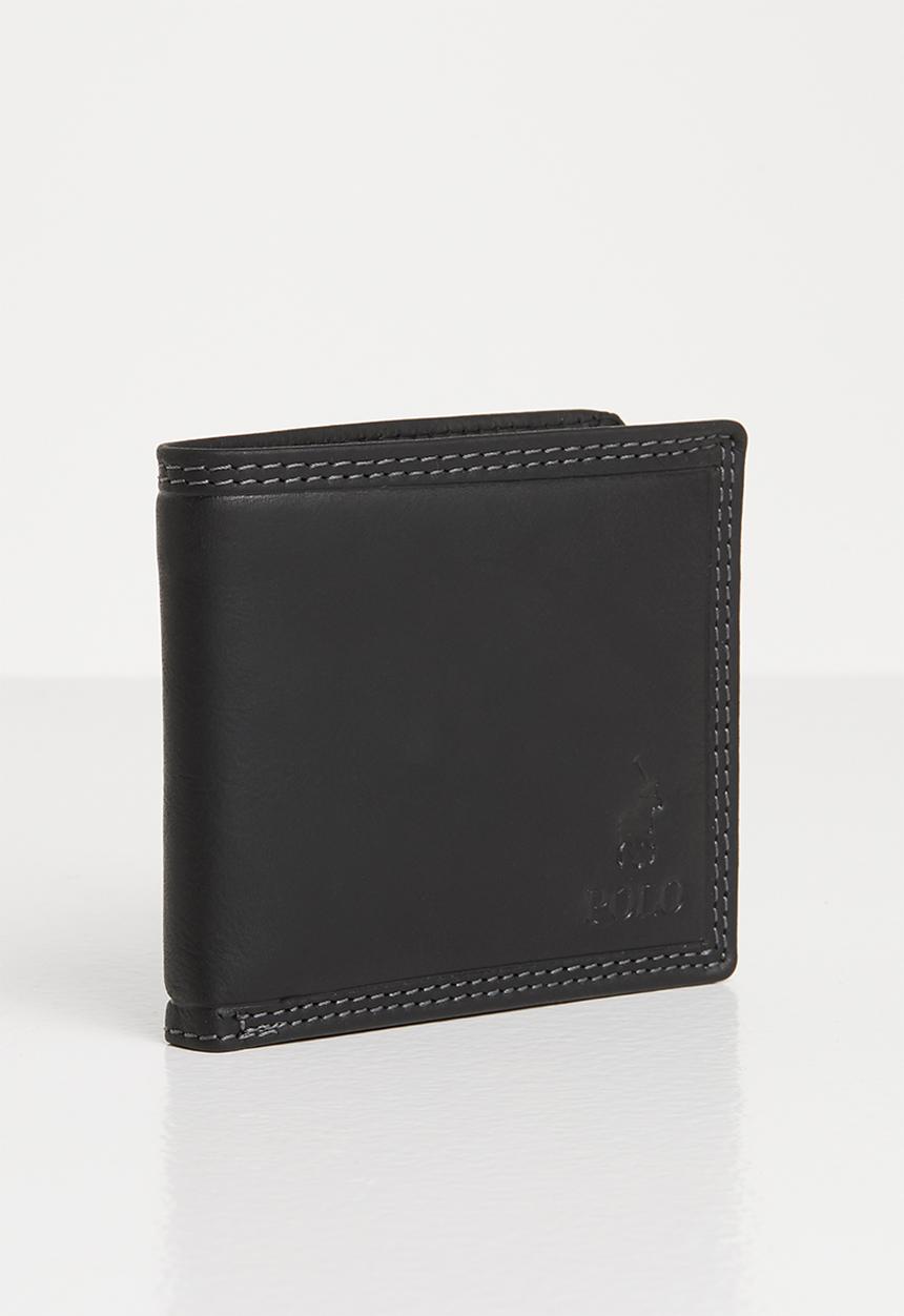 POLO - Tuscany leather credit card billfold - black