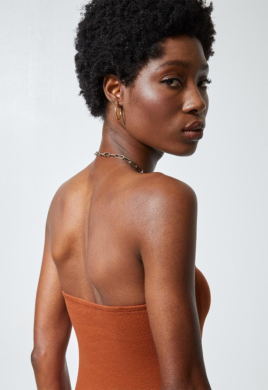 Superbalist - 2Pack boobtube tops - rust & black