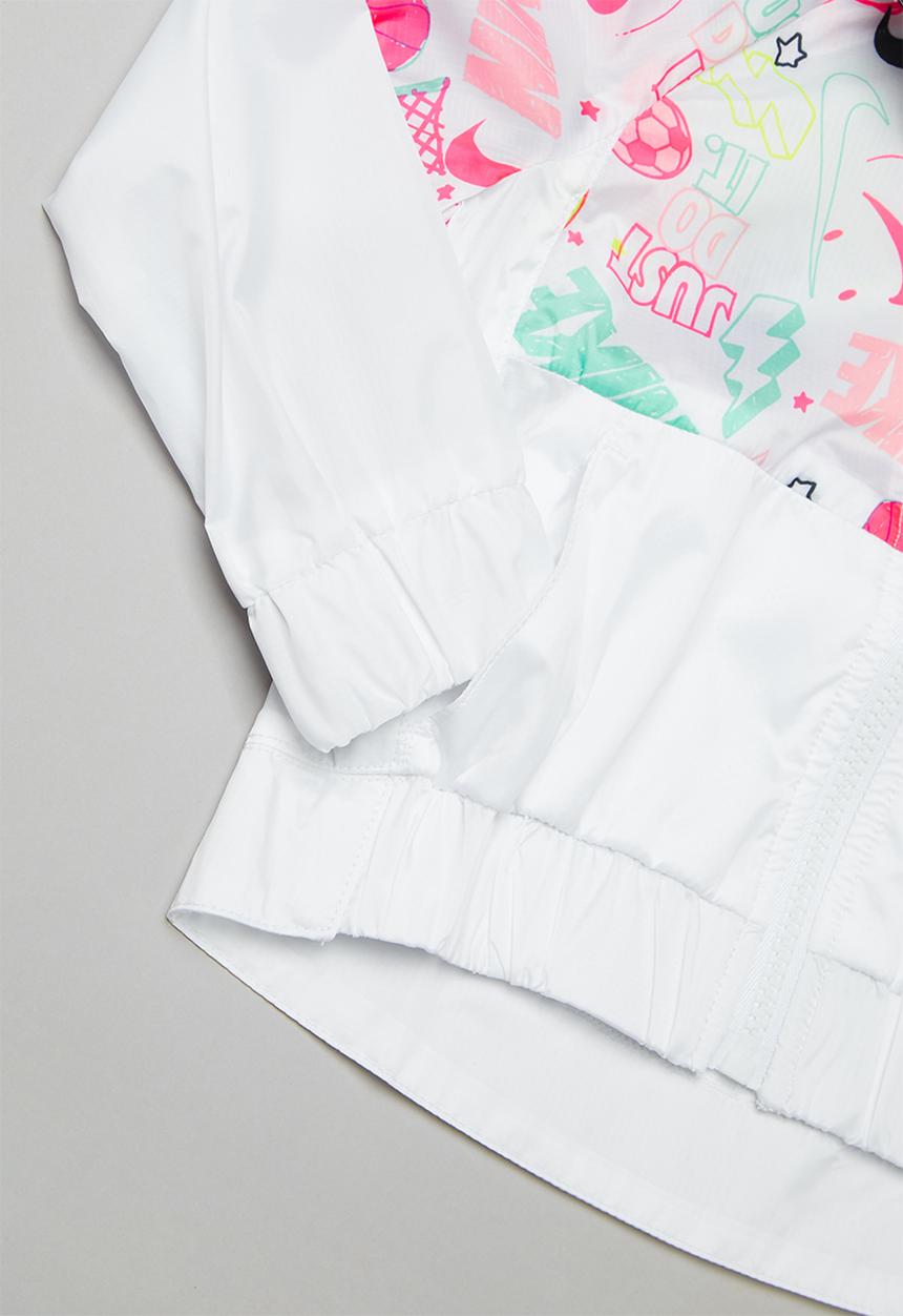 Nike - Nkg scribble aop wind jacket - white