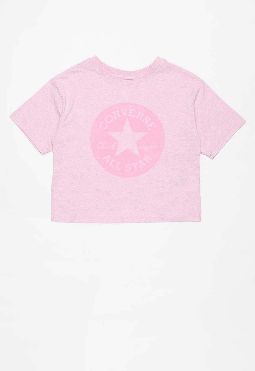 Converse - Cnvg ovrdye chck patch boxy tee - pink
