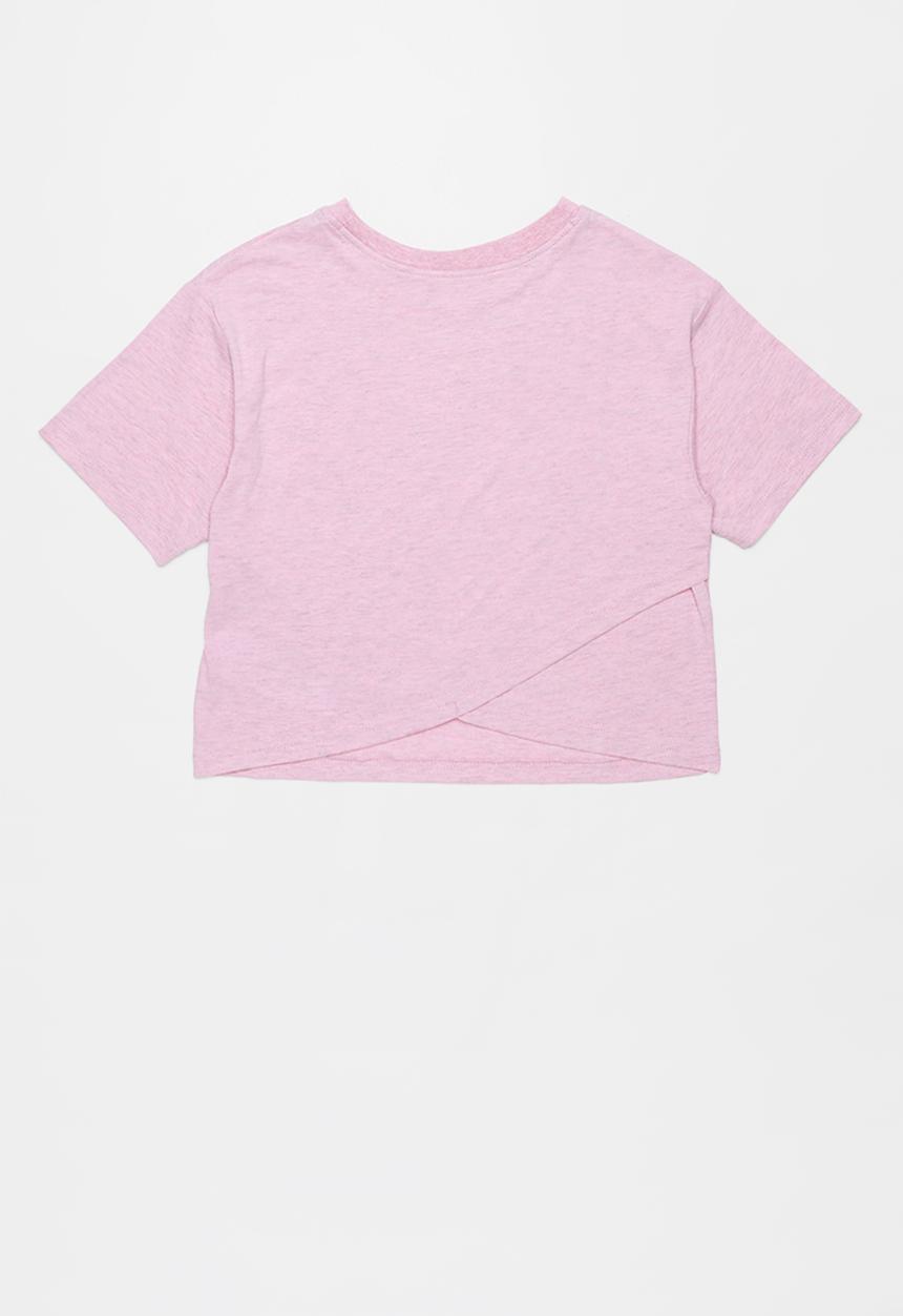 Converse - Cnvg ovrdye chck patch boxy tee - pink