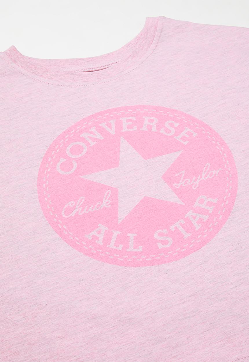 Converse - Cnvg ovrdye chck patch boxy tee - pink