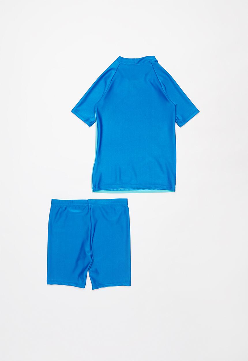 Pop Candy - Boys rashvest & shorts set - blue & navy
