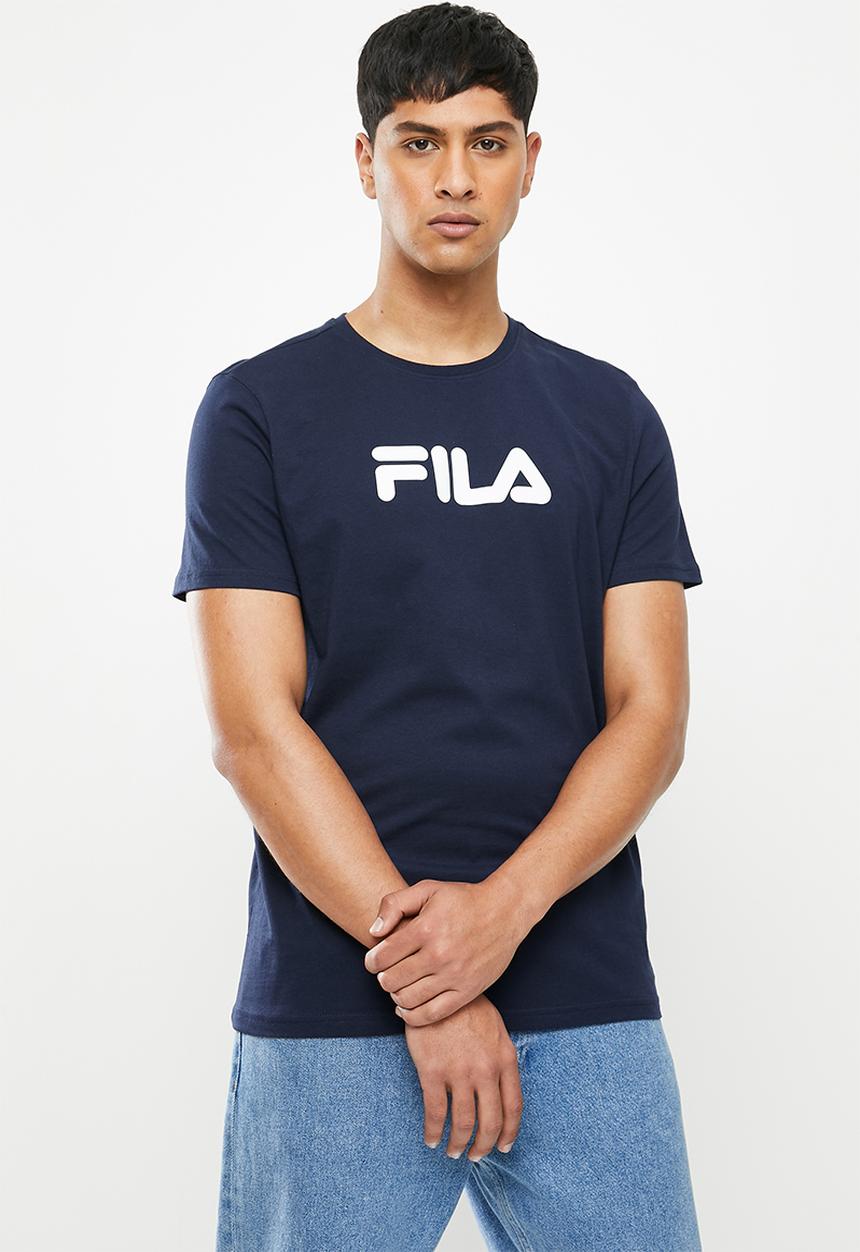 FILA - Mono deckle T-shirt - navy