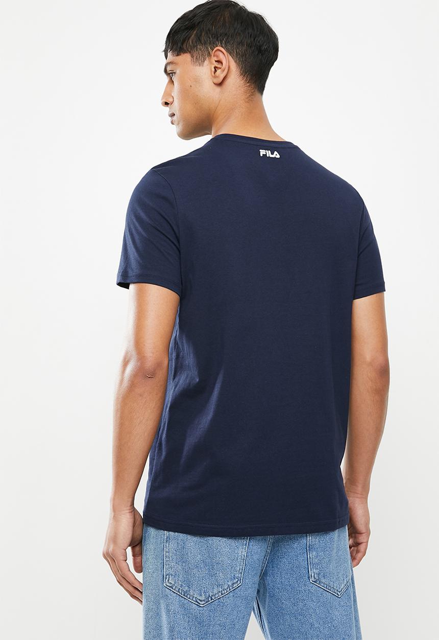 FILA - Mono deckle T-shirt - navy