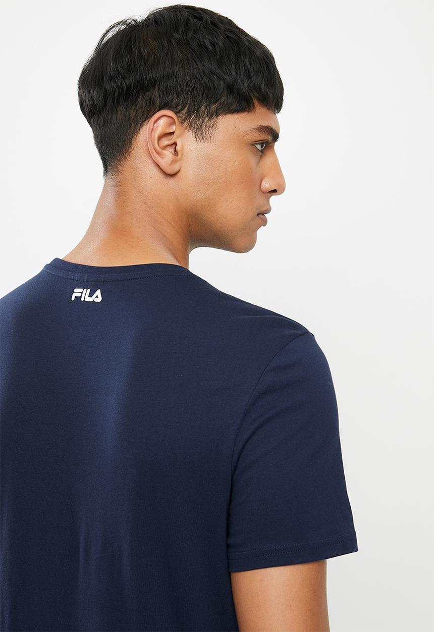 FILA - Mono deckle T-shirt - navy