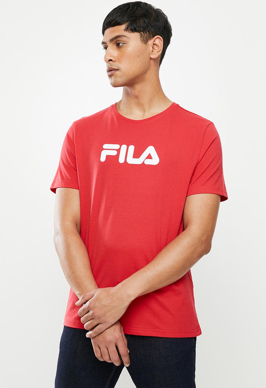 FILA - Mono deckle T-shirt - red