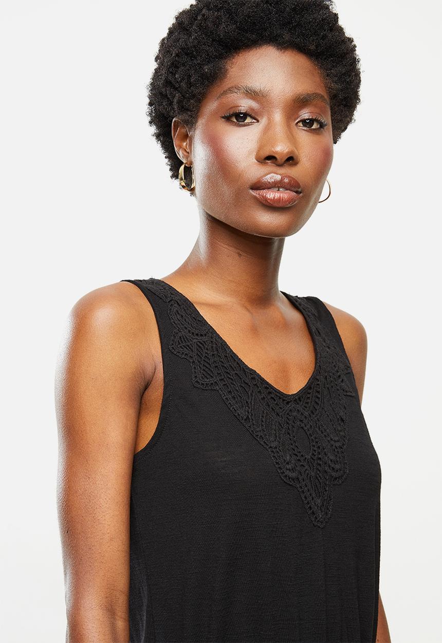Jacqueline de Yong - Dodo sleeveless playsuit - black