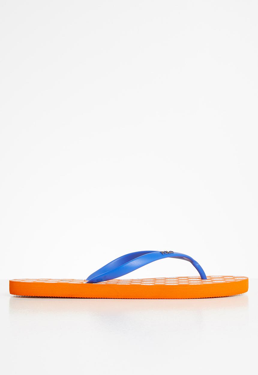POLO - Elizabeth paisley flip flop - orange