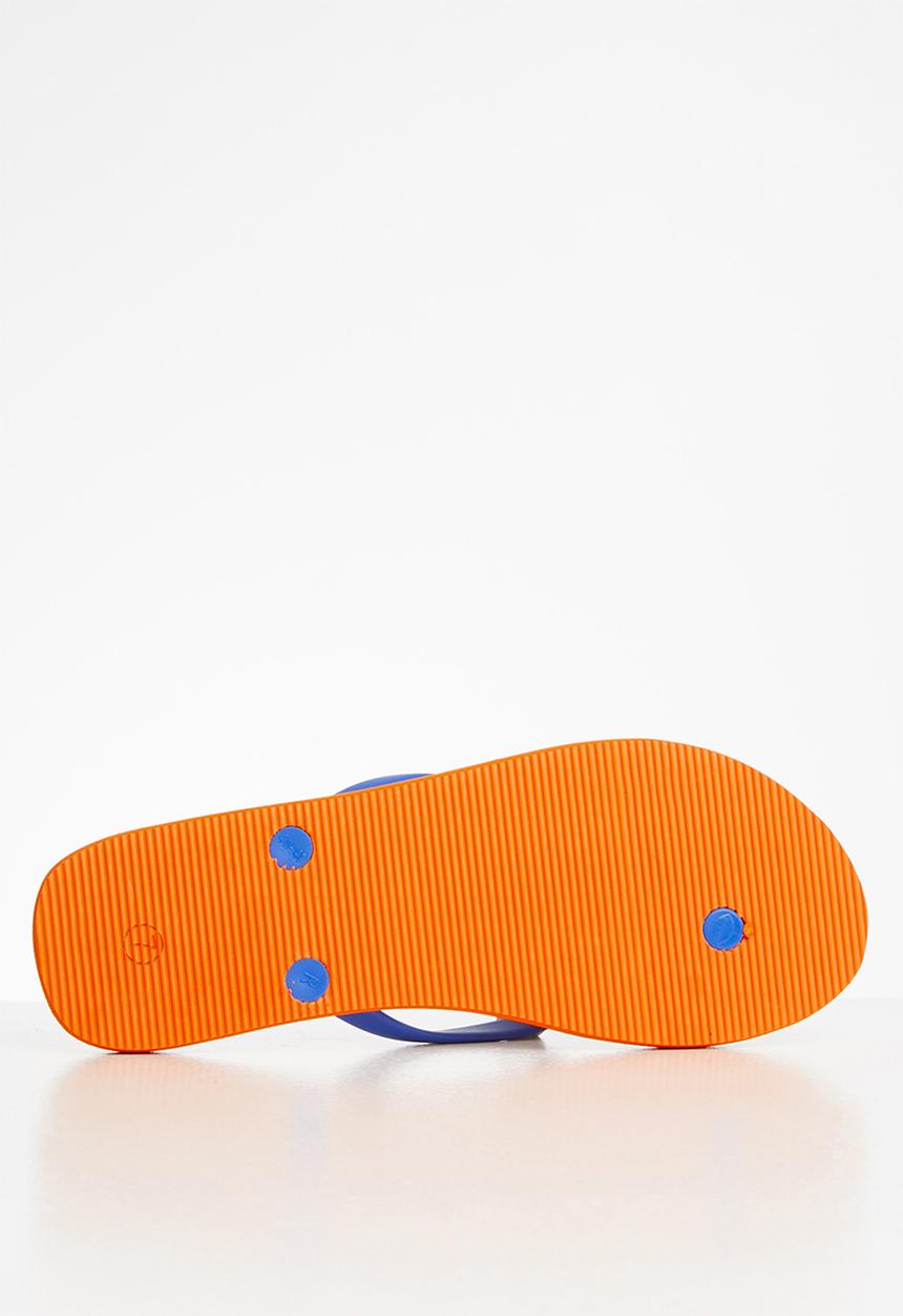 POLO - Elizabeth paisley flip flop - orange