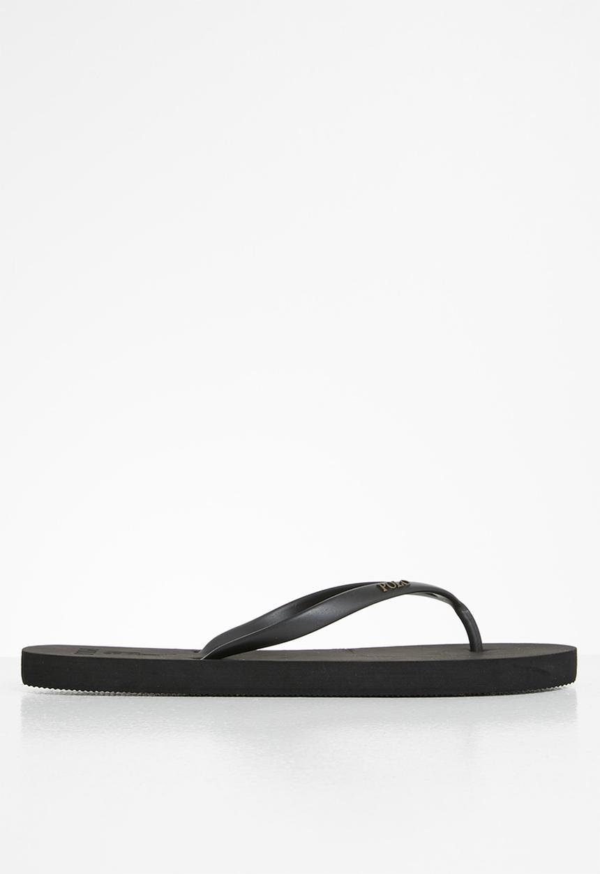 POLO - Olivia plain flip flop - black