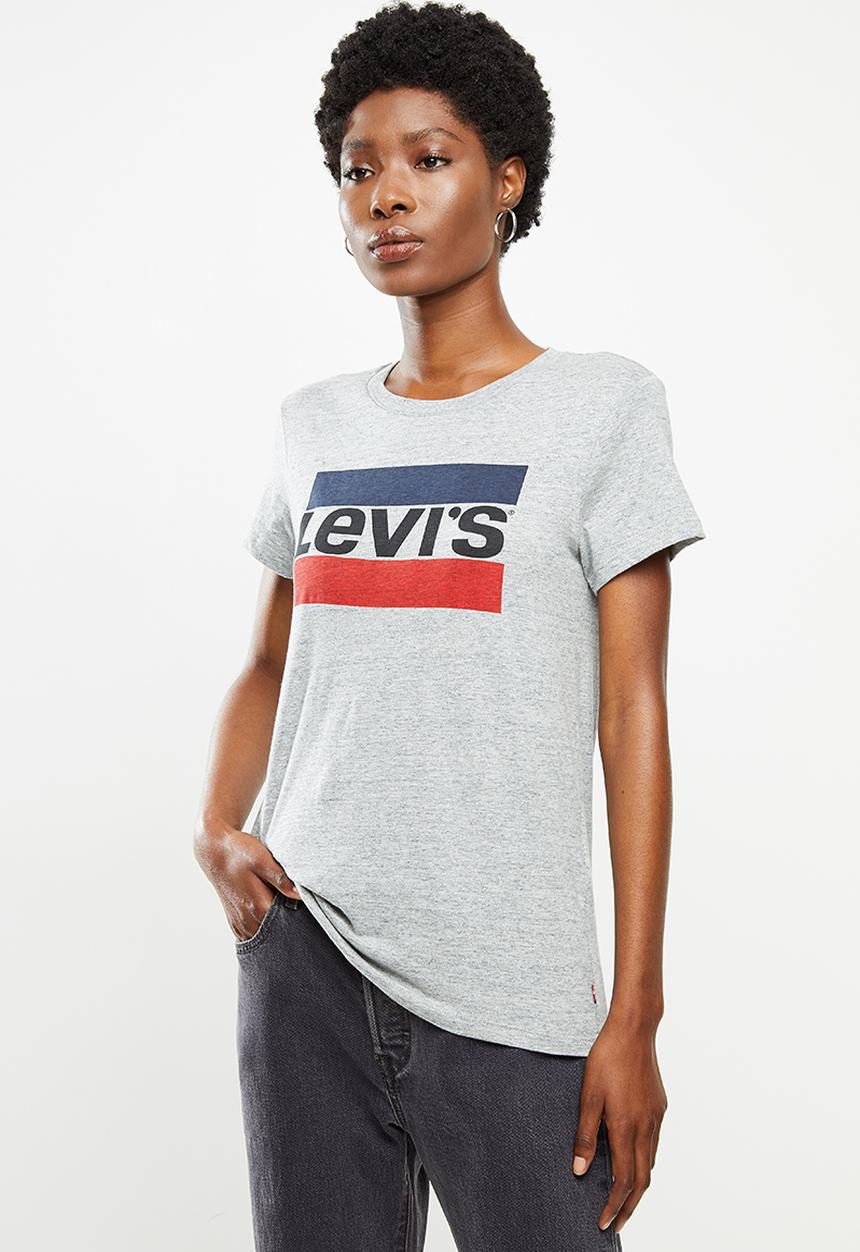 Levi’s® - Perfect graphic tee good sportswear logo - grey