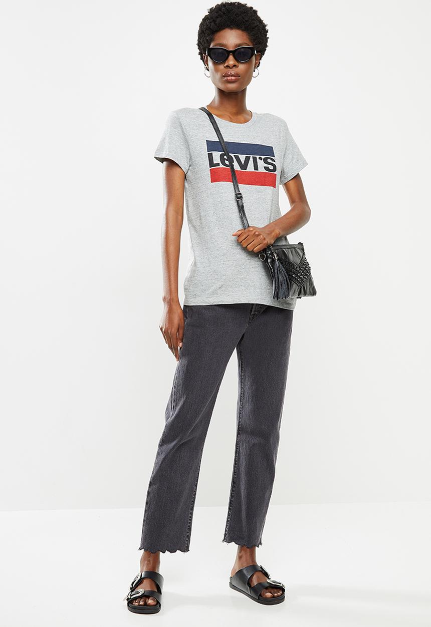 Levi’s® - Perfect graphic tee good sportswear logo - grey