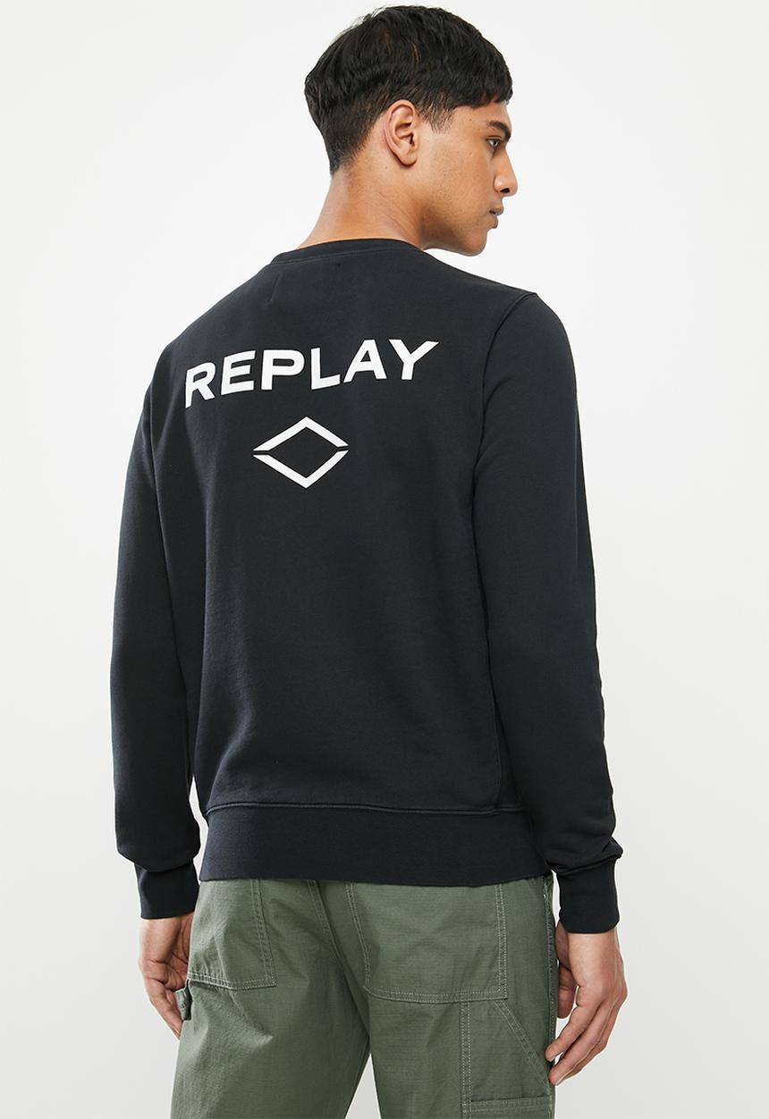 Replay - Replay crew sweat-black