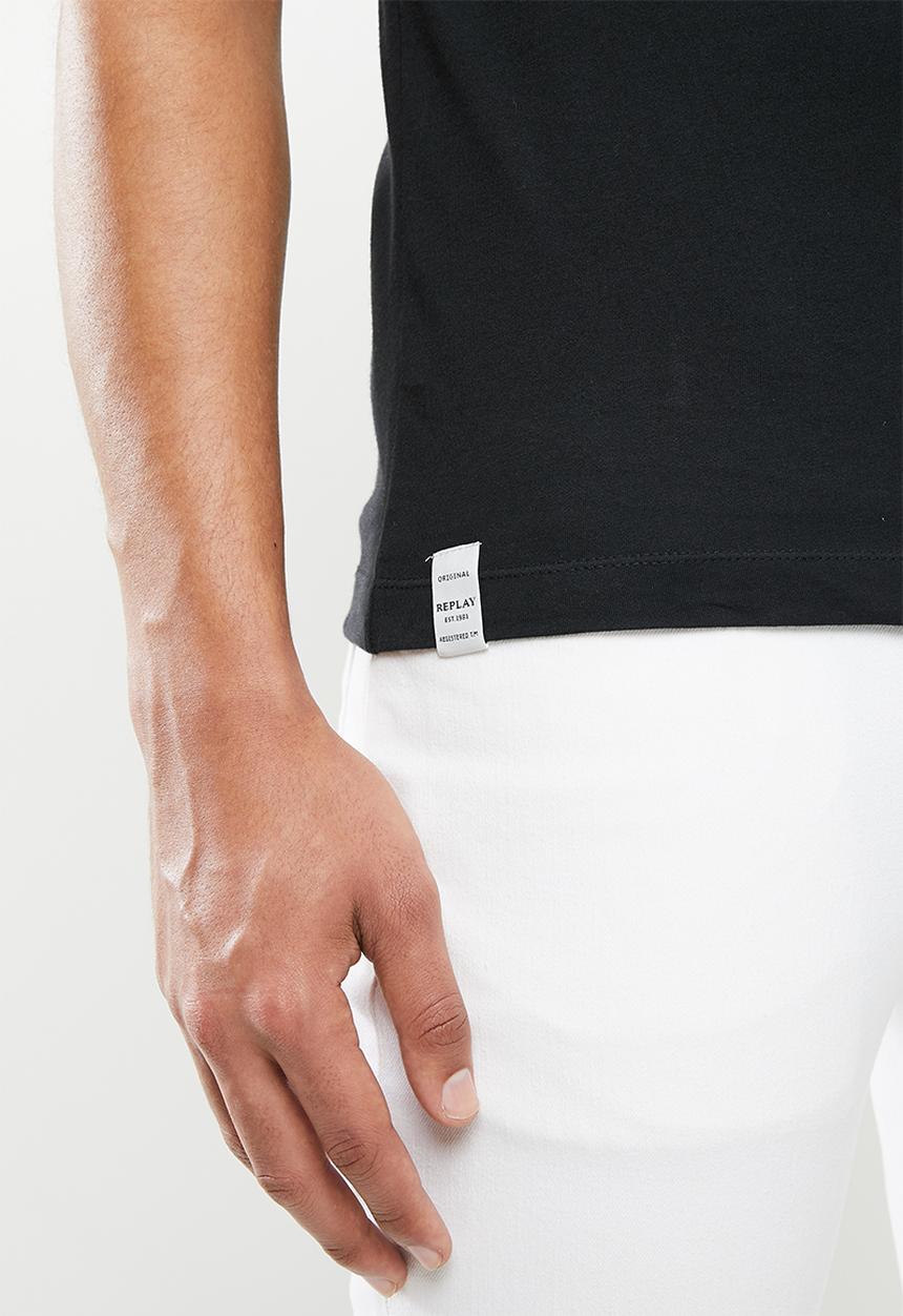 Replay - Basic jersey 30/1 tee - black