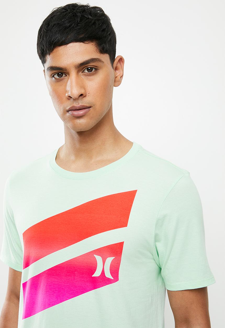 Hurley - Icon slash gradient t-shirt - 357 - turquoise 