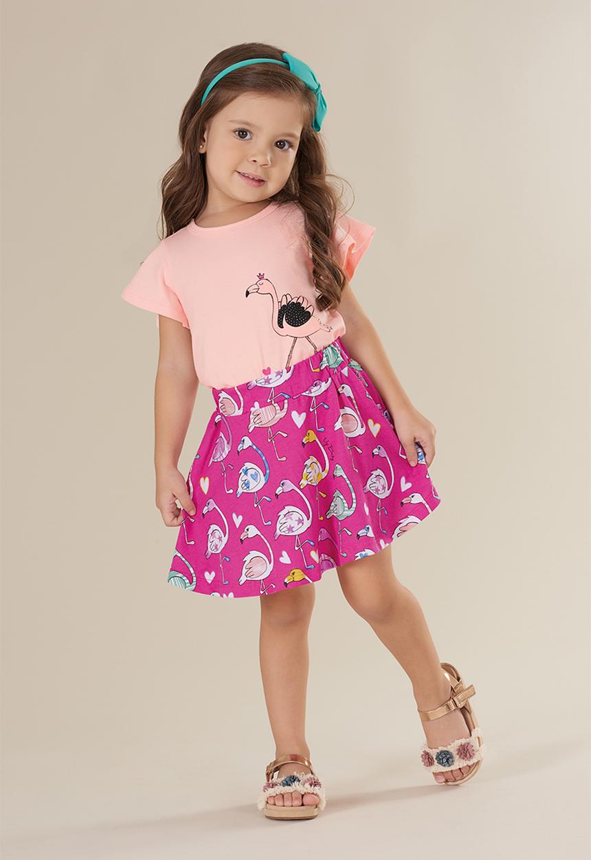UP Baby - Girls bodysuit & skirt set - light pink