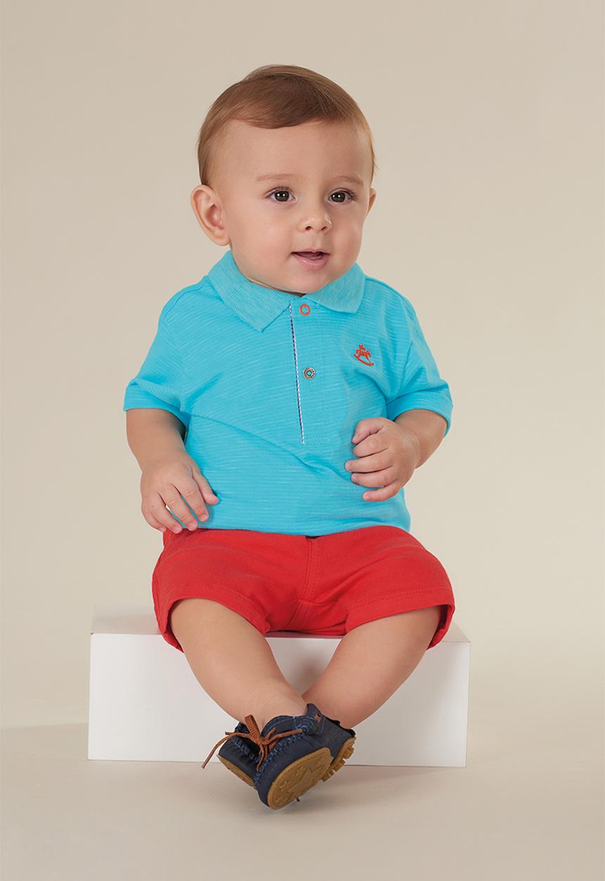 UP Baby - Baby boys golfer - blue