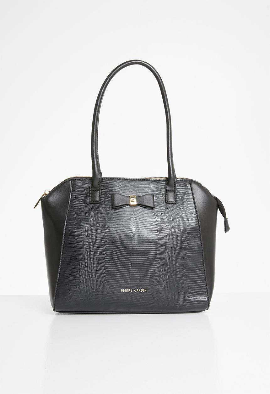 Pierre Cardin - Caila top handle satchel - black