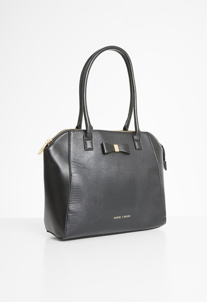 Pierre Cardin - Caila top handle satchel - black