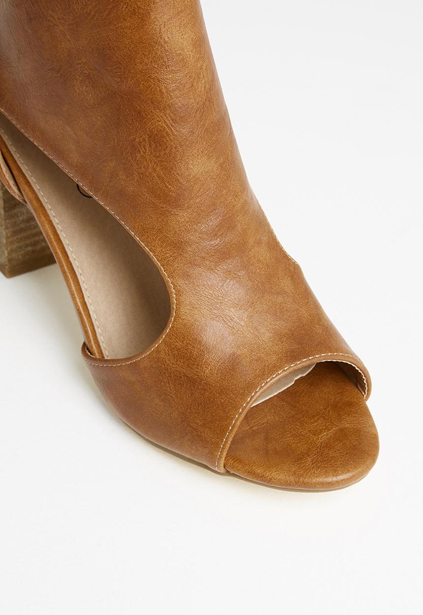 Miss Black - Tinos heel - tan