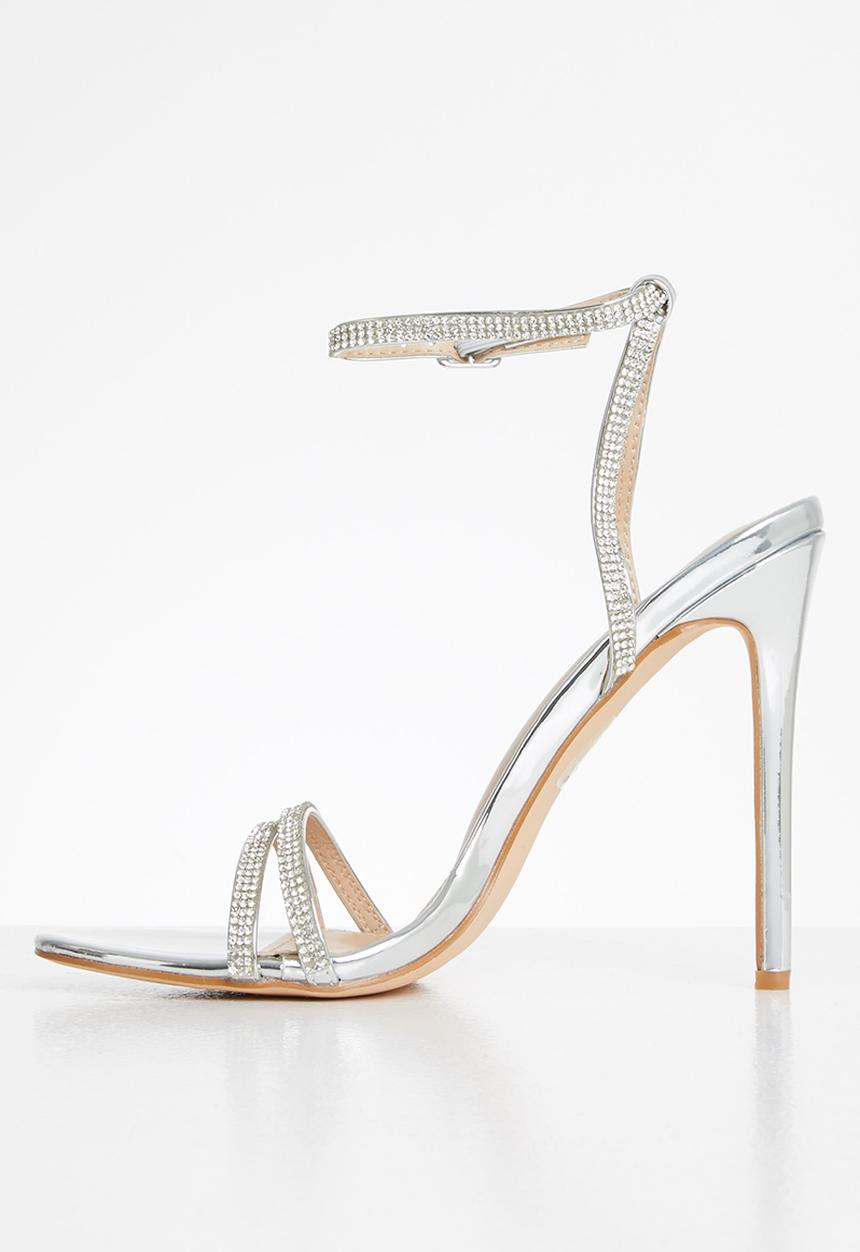 Miss Black - Chardonnay heel - silver
