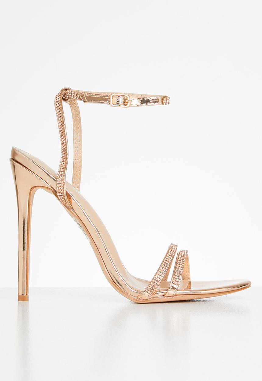 Miss Black - Chardonnay heel - rose gold