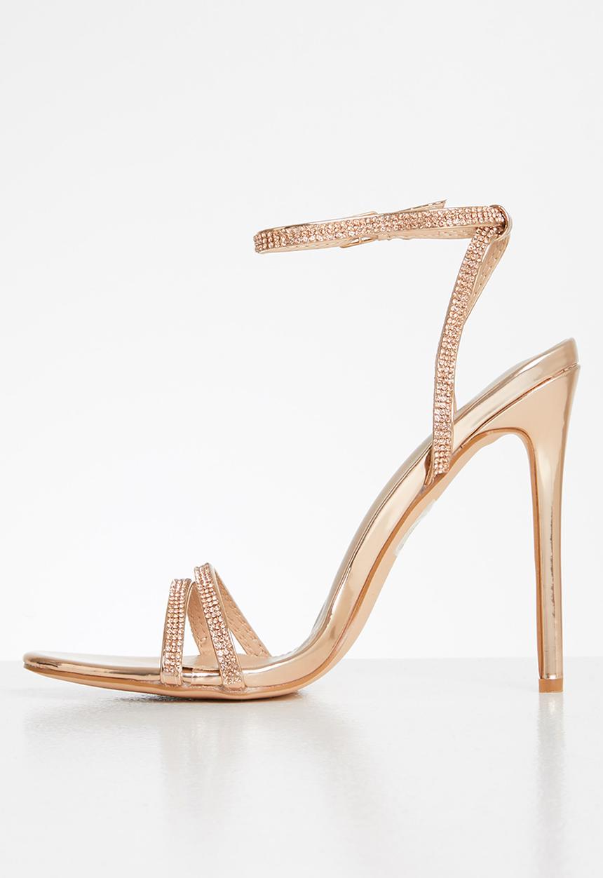 Miss Black - Chardonnay heel - rose gold