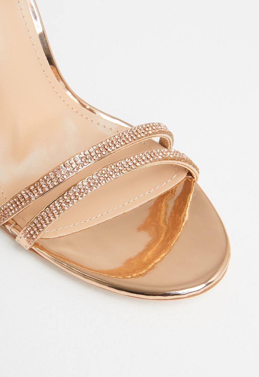 Miss Black - Chardonnay heel - rose gold