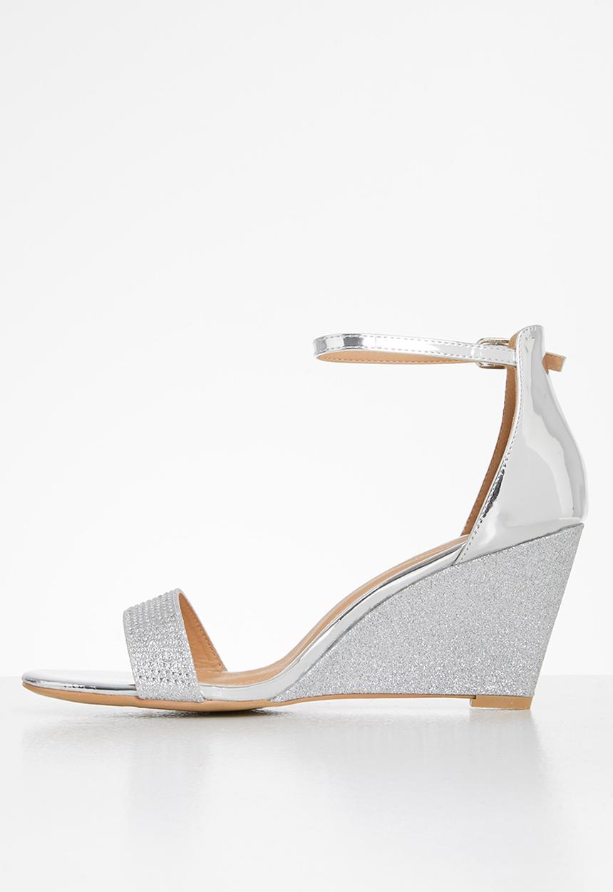 Miss Black - Fippy wedge - silver