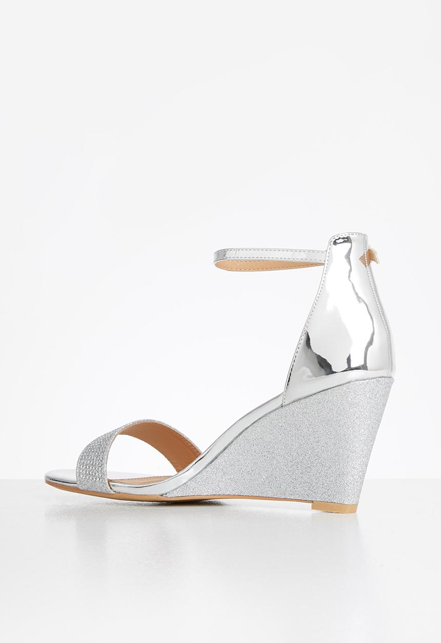 Miss Black - Fippy wedge - silver