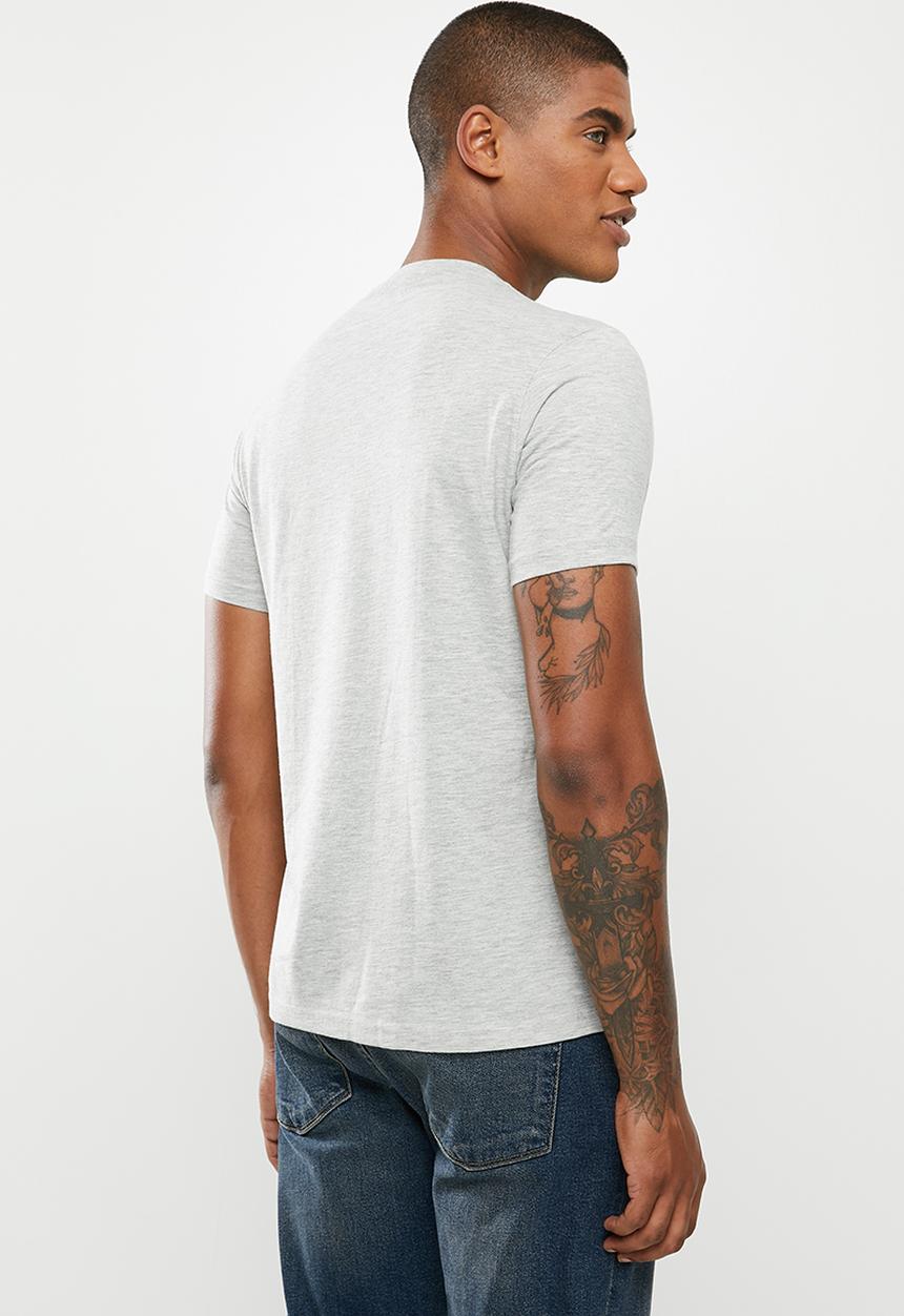 Ben Sherman - Layered chest print tee - grey
