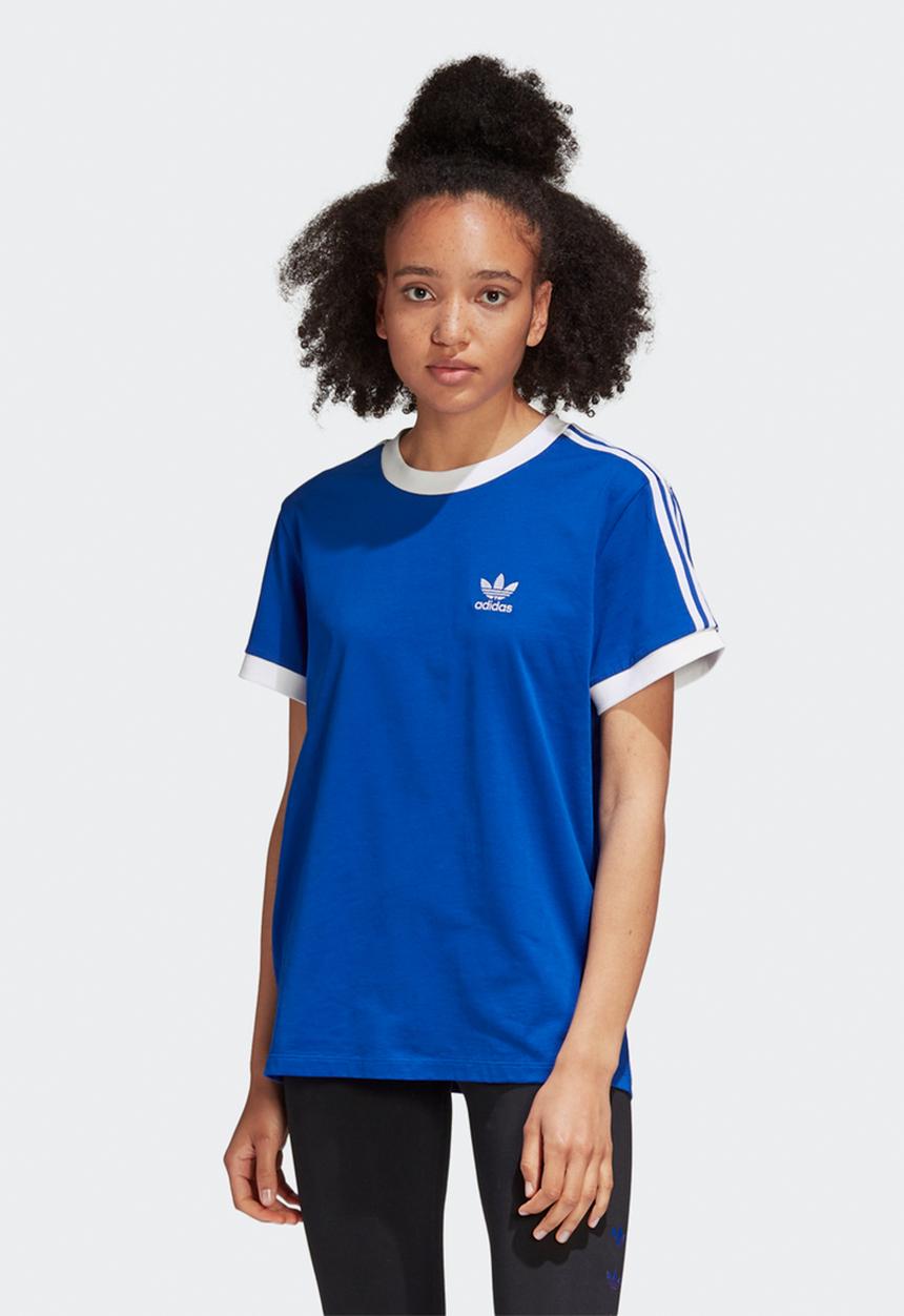 adidas Originals - 3 stripe tee - royal blue