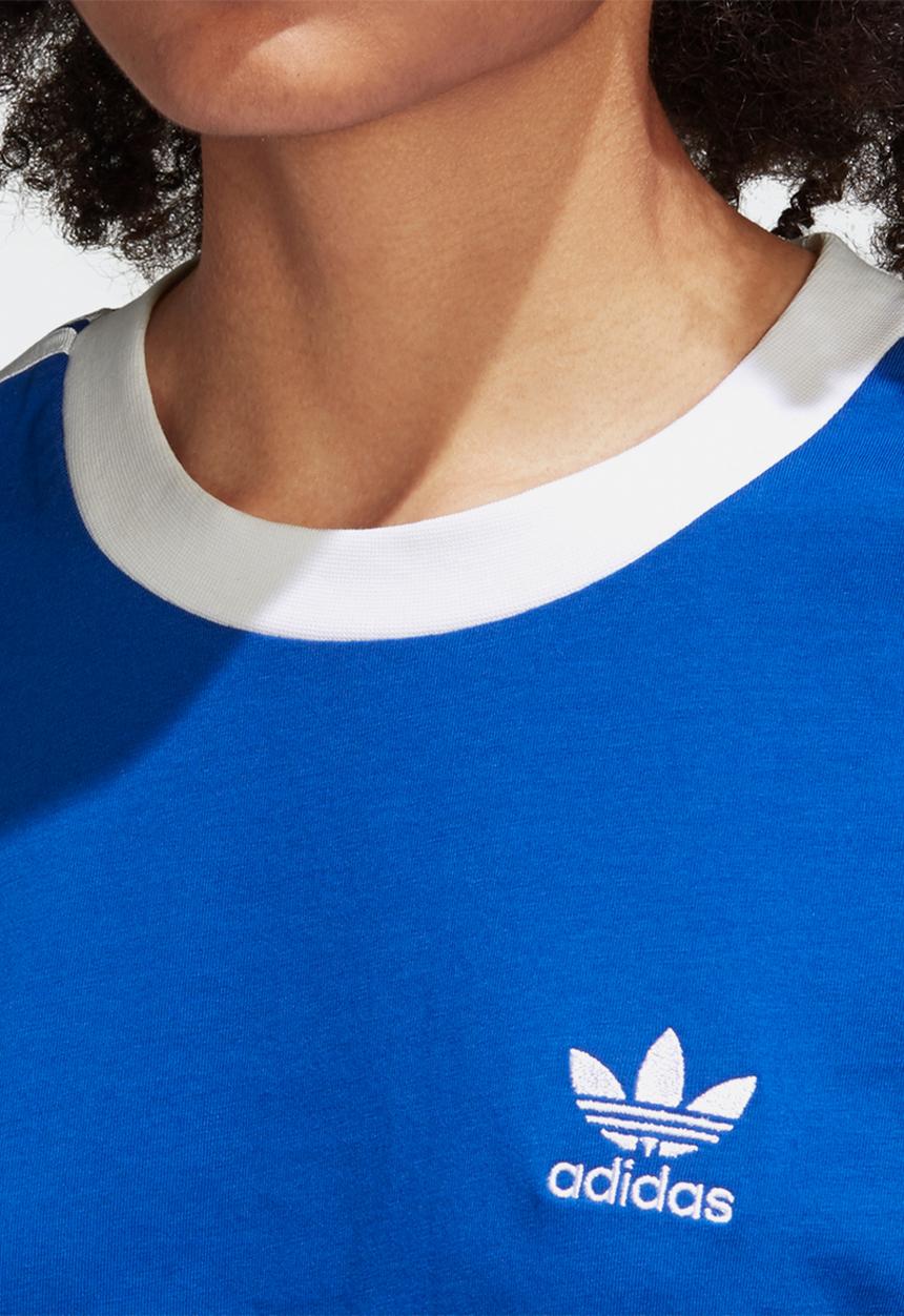adidas Originals - 3 stripe tee - royal blue
